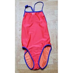 Nike Swimsuit One Piece Athletic Pink Purple Orange 36 Womens Size 10